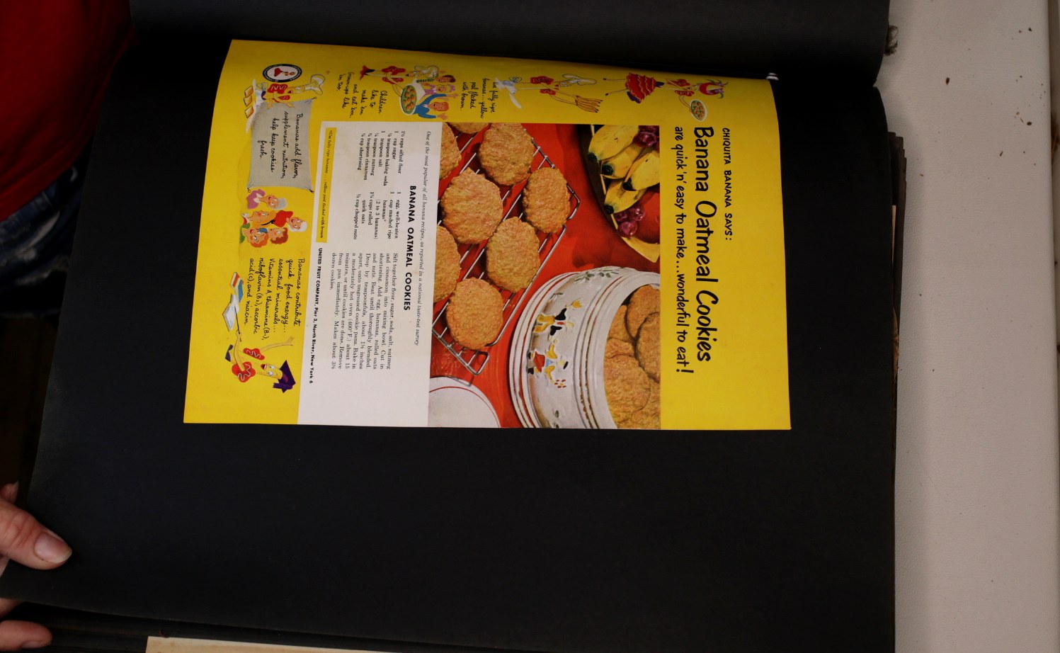 Banana Oatmeal Cookies promotional sheet