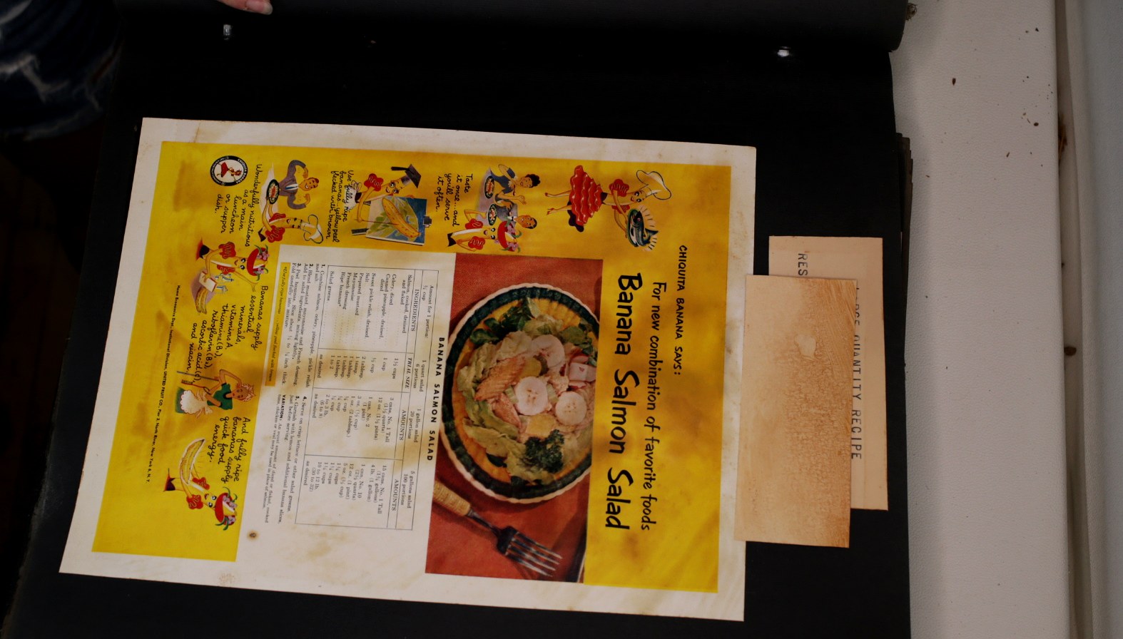 Banana Salmon Salad promotional sheet