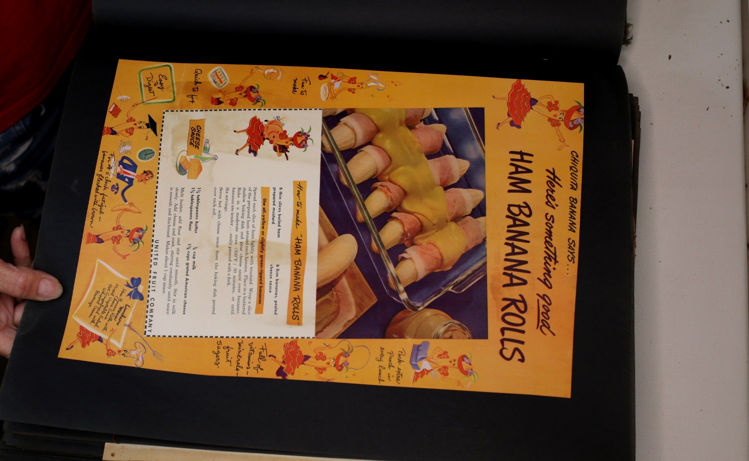 Ham Banana Rolls promotional sheet
